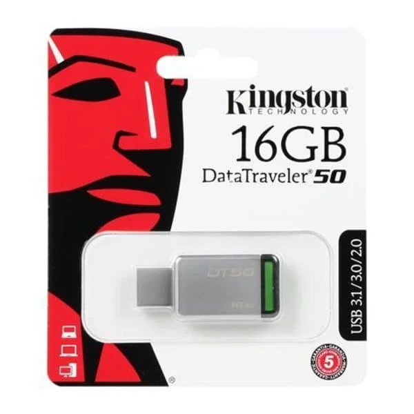 Kingston 16GB  Data Traveler 50 Flash Drive