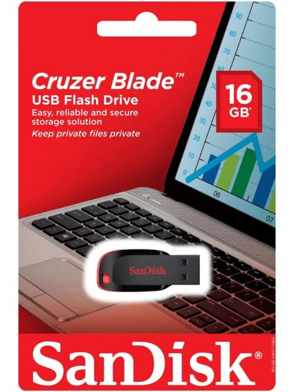 Sandisk 16GB Cruzer Blade USB Flash Drive